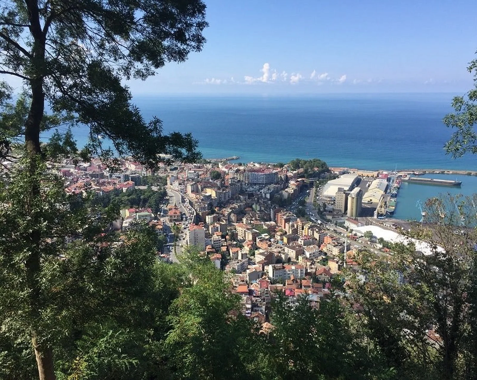 View over Trabzon and the Black Sea from Boztepe Hill
